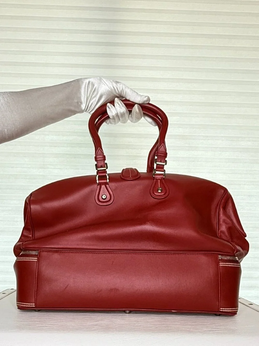 Christian Dior Large Detective Red Leather Bag 2005 John Galliano